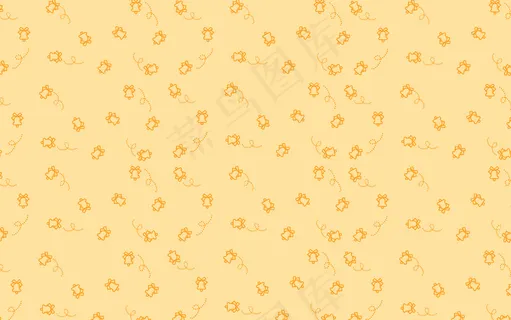 黄色小花底纹
