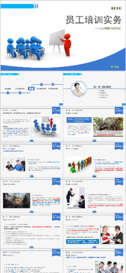 人力资源培训-员工培训实务PPT模板预览图
