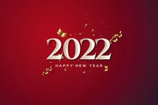2022创意艺术字体新年虎年圣诞节数字立体质感文字AI矢量设计素材