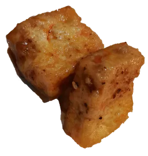 黄豆豆腐包浆黑豆嫩豆腐油炸香煎免抠摄影元素素材