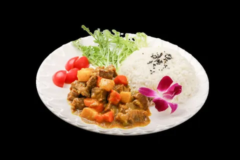 咖喱牛肉A餐饮快餐盖浇饭产品成品高清大图免扣