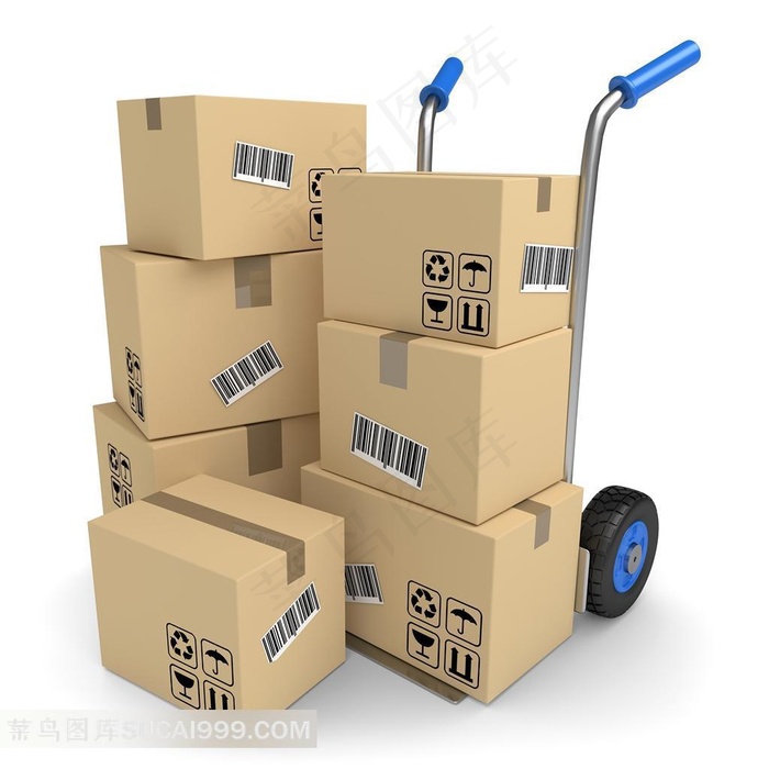 货物运输3d快递图片素材