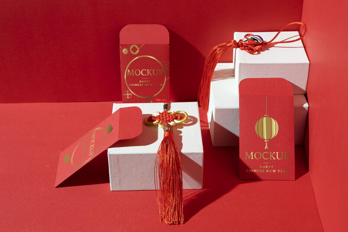 三个红包红色背样机