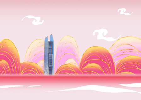 国潮鎏金东莞台商大厦地标建筑 国潮鎏金东莞台商大厦地标建筑