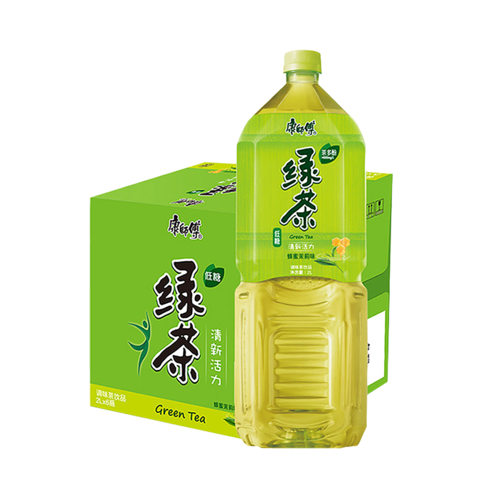康师傅绿茶2超市商品白底图免抠实物摄影png格式图片透明底