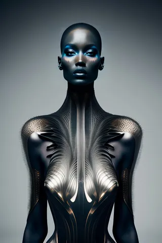 未来人类机械化人类概念图