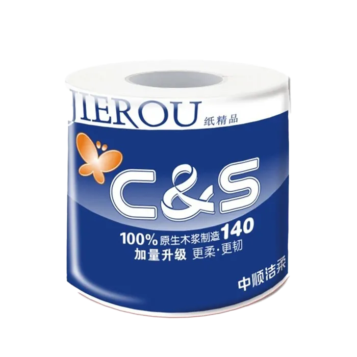 M洁柔 卫生纸纸巾 140g／卷（7D-5-7）超市商品白底图免抠实物摄影png格式图片透明底