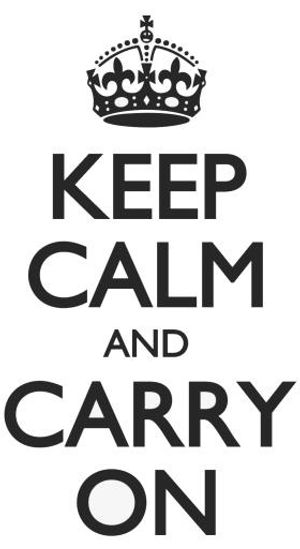 保持冷静，继续前进 PNG免抠