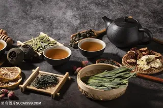 茶叶与茶具茶的图片