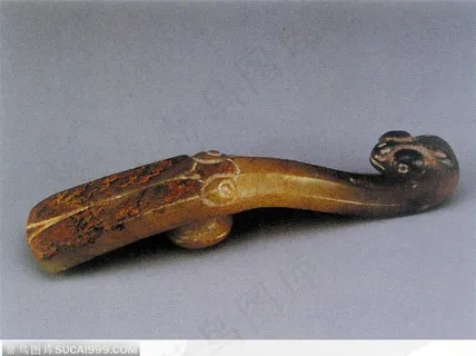 传统玉器-褐色的玉勾 传统玉器-褐色的玉勾
