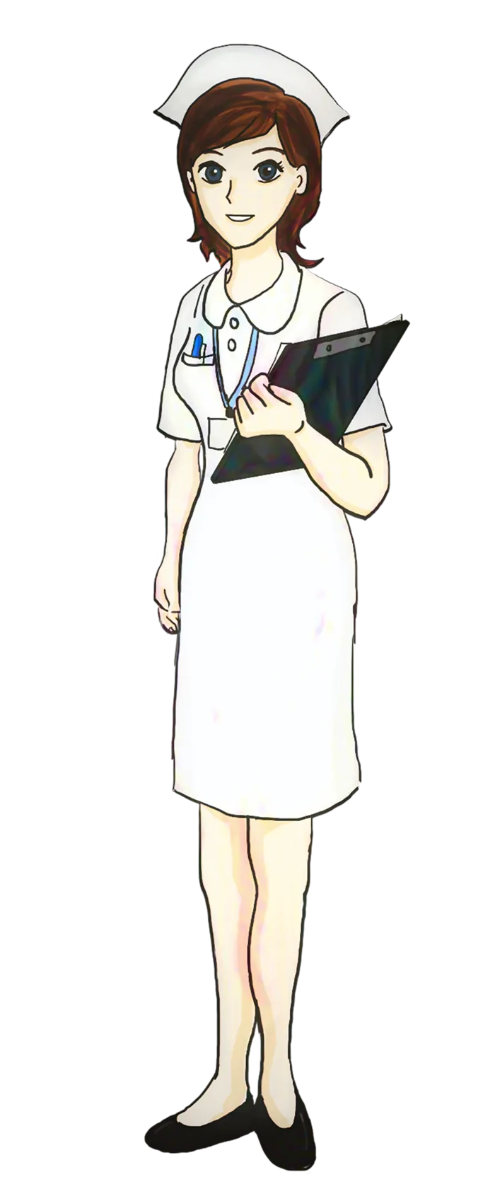 护士卡通简笔人物