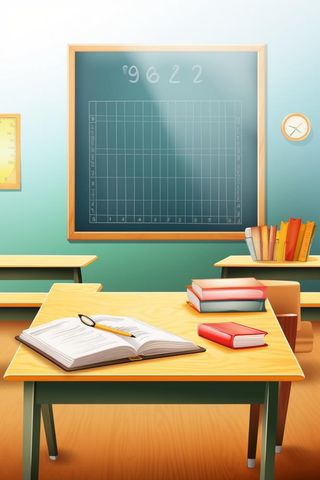 讲台教室黑板学校背景