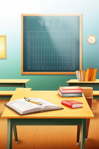 讲台教室黑板学校背景