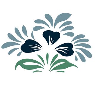 复古中国风国潮敦煌花纹花草插画手绘装饰小元素PSD素材