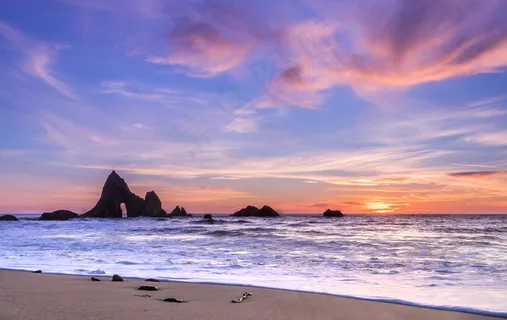 海边黄昏风景图片 海边黄昏风景图片
