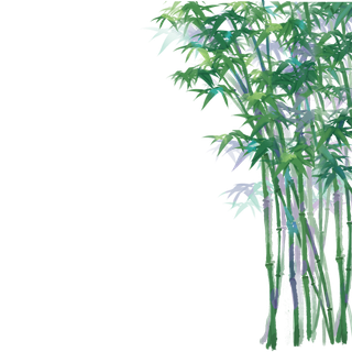 竹子水墨画中国风国画墨水书法竹子画