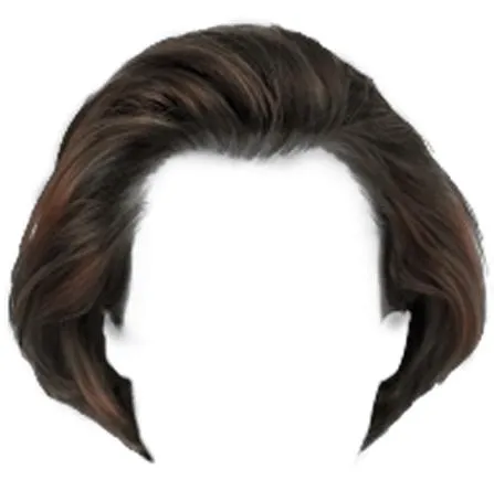 假发 PNG免抠(447x435)