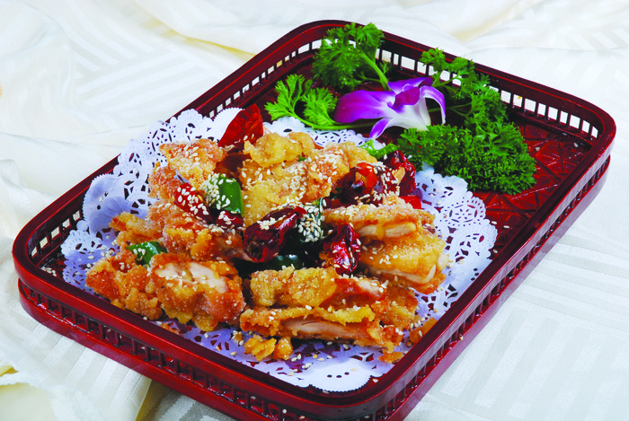 0911CC-535酥椒芝麻鸡柳