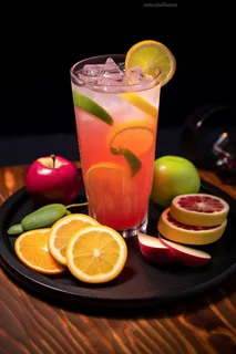 水果汽水饮料摄影图