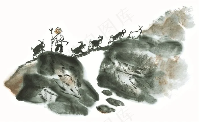 大山石头文化艺术图片素材