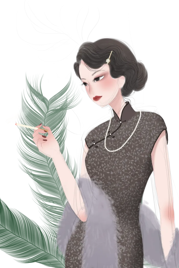 传统旗袍美女 (84)
