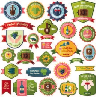 免抠标签标贴矢量