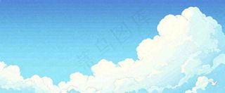 清新蓝天白云天空