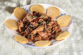 小炒蒙羊肉 25元