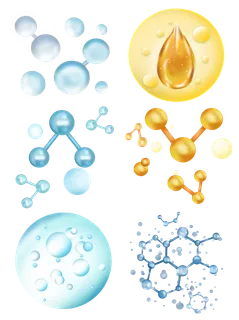 晶莹剔透水分子元素水分子结构元素 晶莹剔透水分子元素水分子结构元素