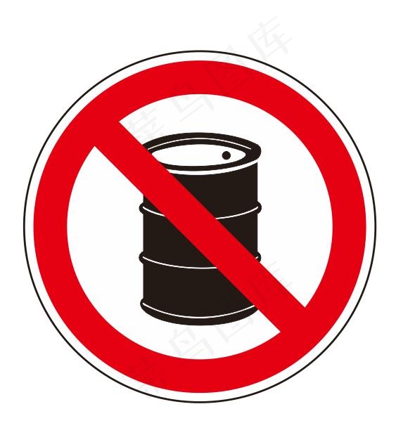 禁止放易燃物