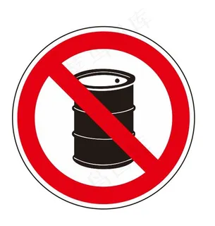 禁止放易燃物 禁止放易燃物