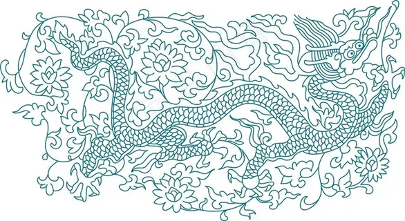 吉祥艺术龙素材图片