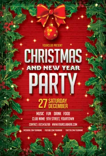 简约大气圣诞节快乐海报 简约大气圣诞节快乐海报