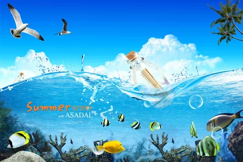 大海蓝天数字风景 大海蓝天数字风景