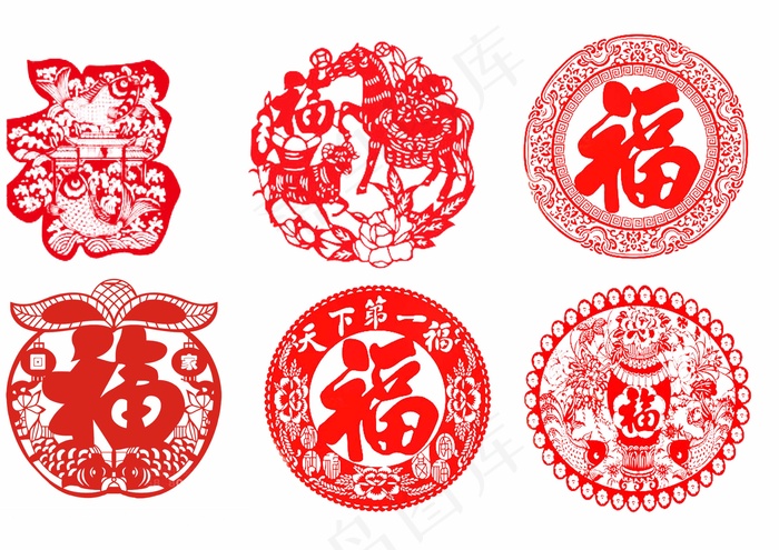 福剪纸 剪纸风元素