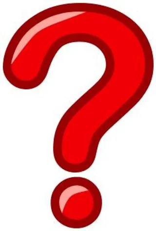 红色问号 PNG免抠