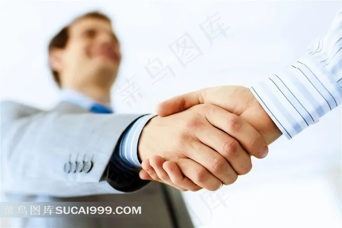 握手的商务人士