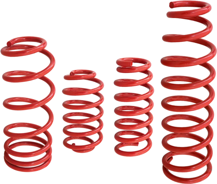 红色弹簧金属素材