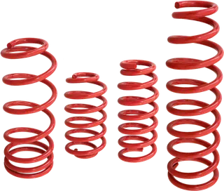 红色弹簧金属素材