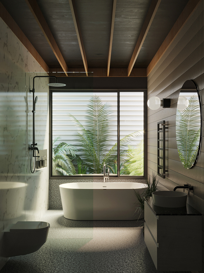 浴室现代简约风格特写场景近景(39)