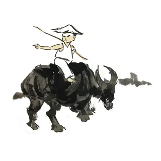 清明清明节卡通牧童 清明清明节卡通牧童