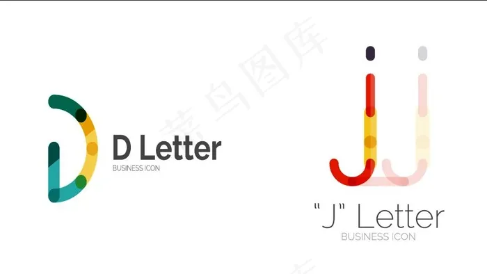 生活字母图标ai矢量模版下载