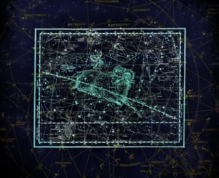 摩羯座星座连线图