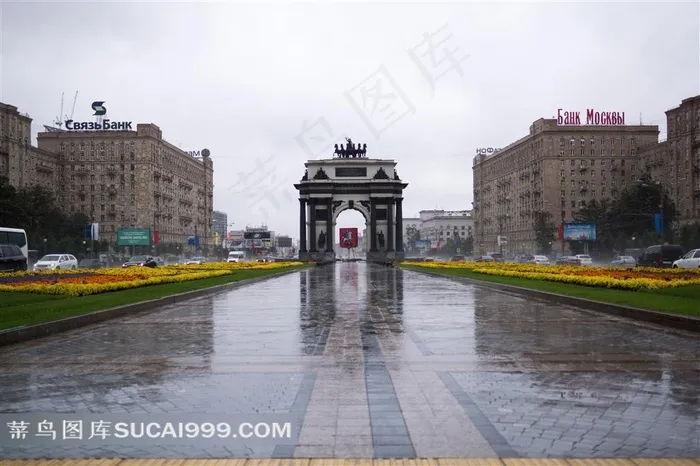 莫斯科凯旋门建筑环境景观