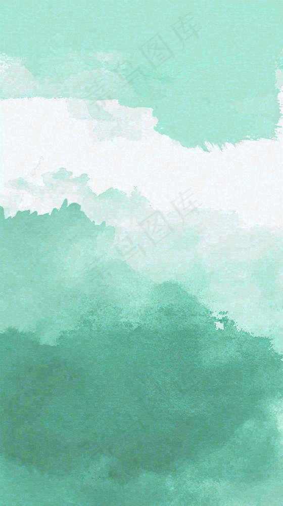 意境绿色水墨纹理背景
