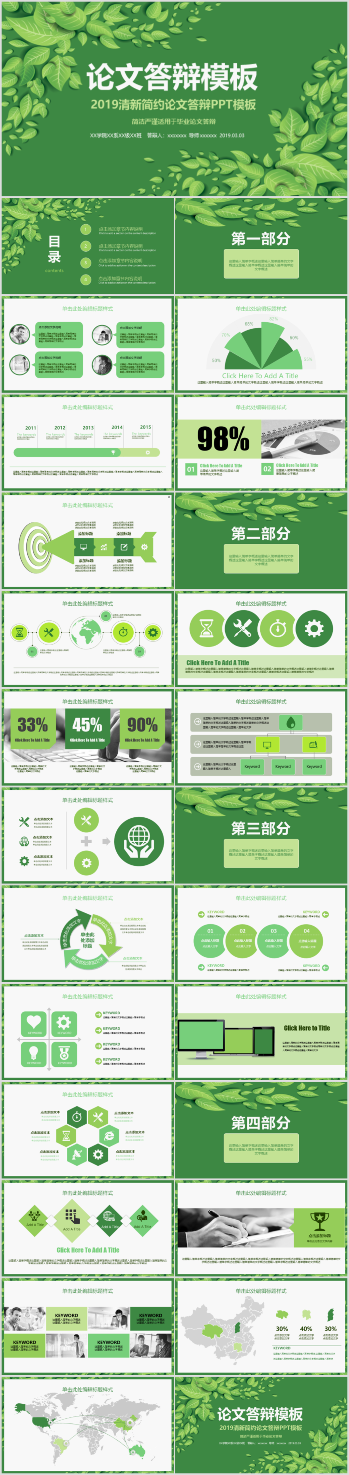 毕业答辨设计ppt通用模板