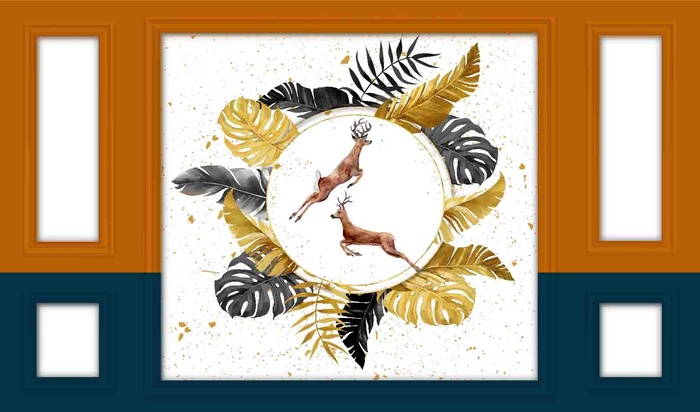 爱马仕护墙板背景墙