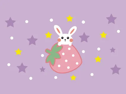 紫是背景卡通兔子