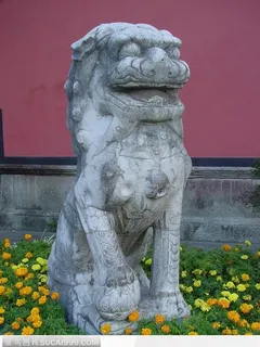 中华传统工艺品石雕石狮子 中华传统工艺品石雕石狮子