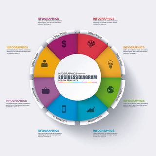 ppt素材3d数据图表模板可视化图形统计标签矢量图标模型ai源文件